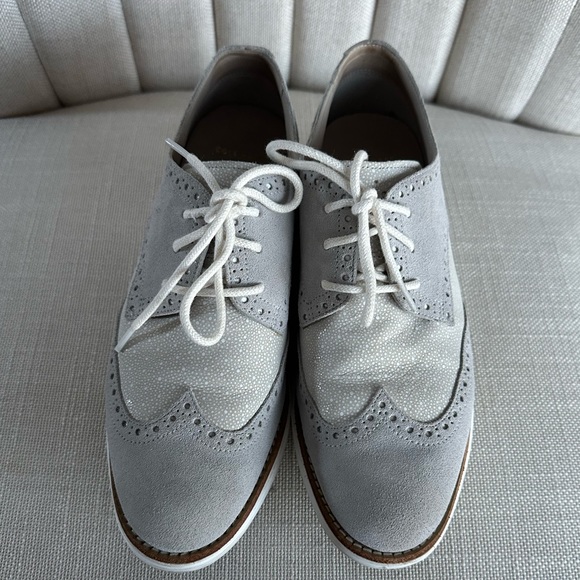 Cole Haan Gray Lunargrand Wingtip Oxfords - Size 8 - Picture 5 of 9